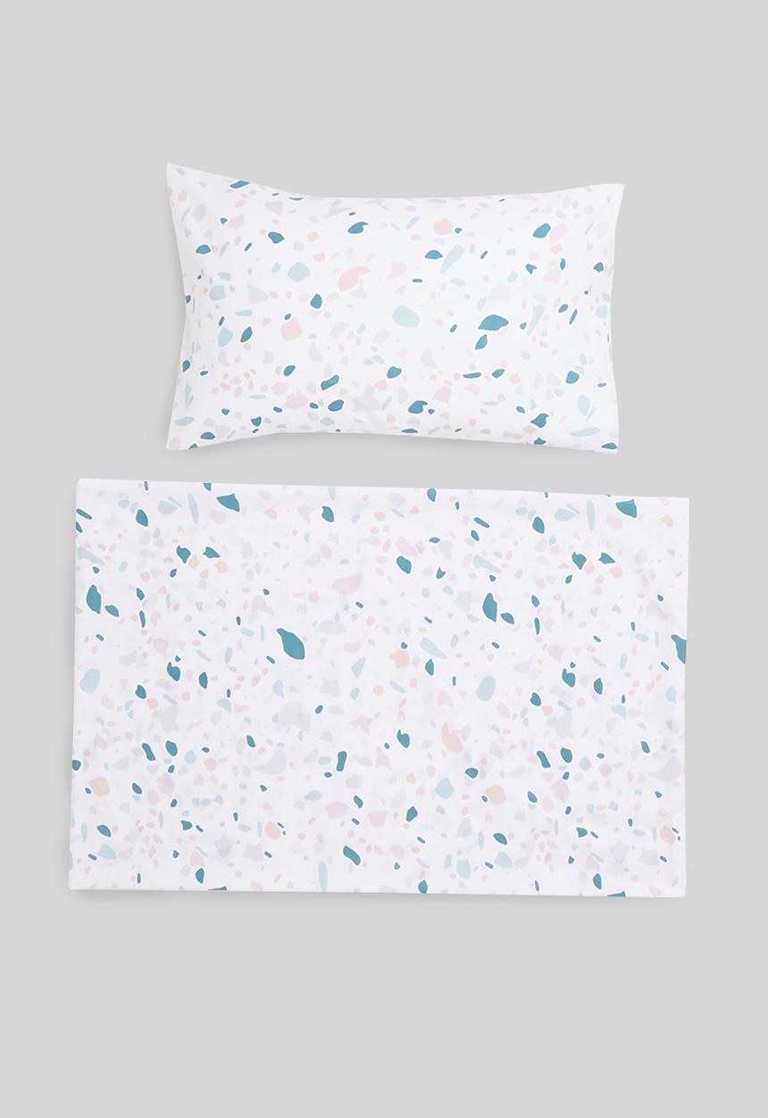 Sixth Floor - Abby printed duvet cover set - white