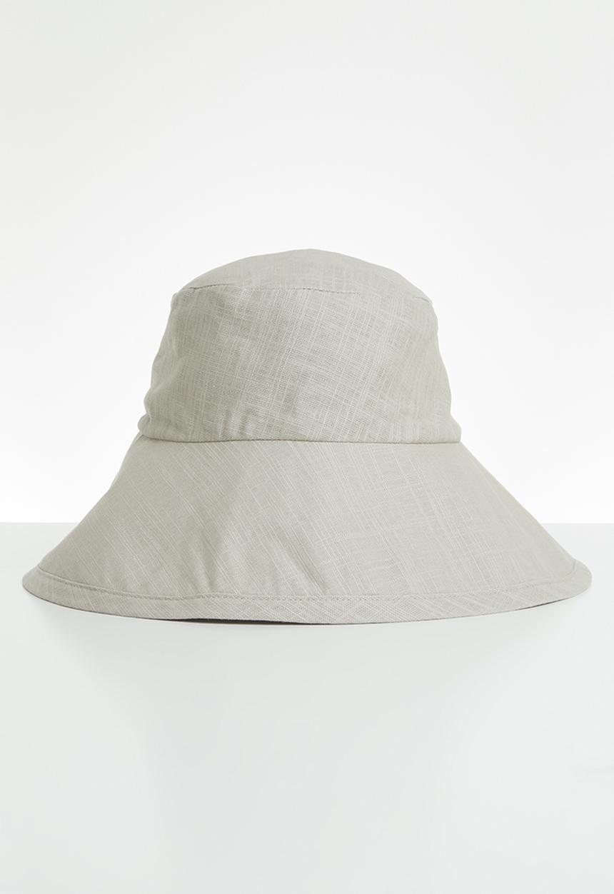 Freya Hats  - Maya wide brim bucket hat - stone