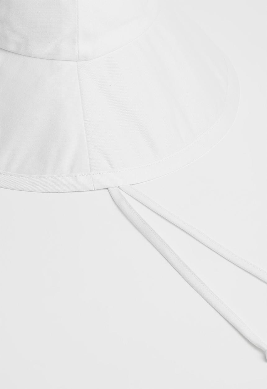 Freya Hats  - Maya wide brim bucket hat - white