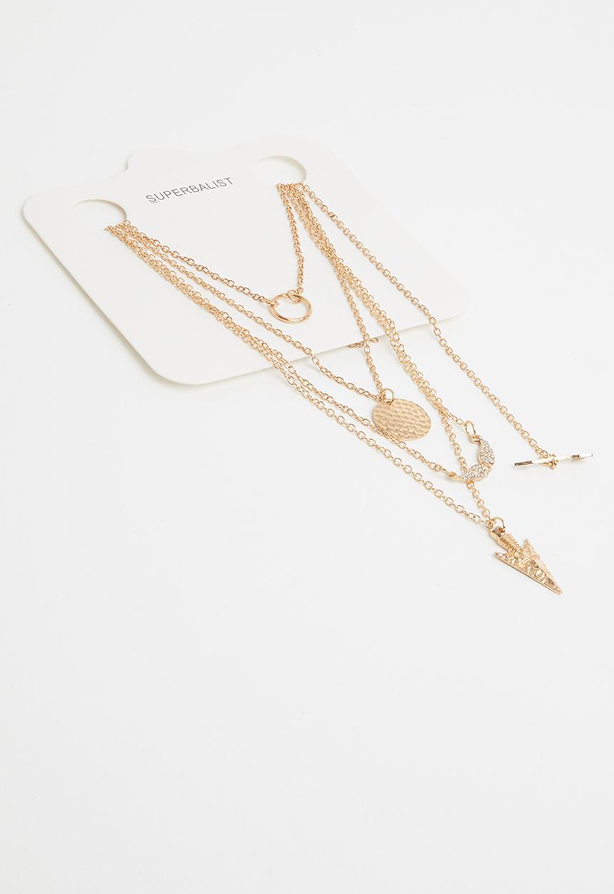 Superbalist - Multi pendant necklace - gold