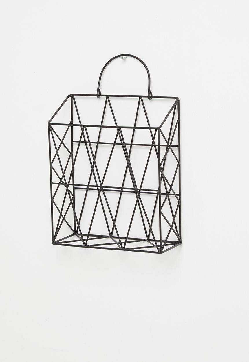 Sixth Floor - Stationary holder wall rack - black