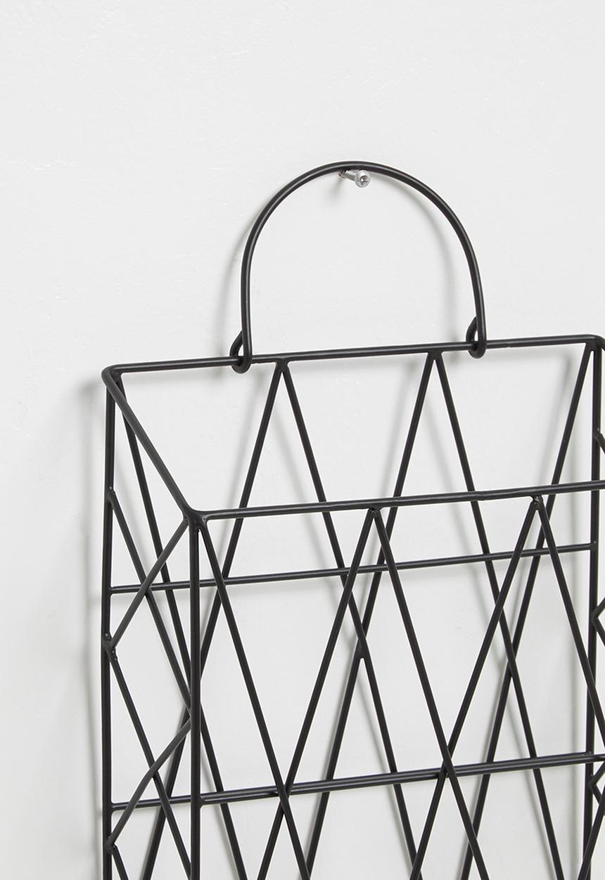 Sixth Floor - Stationary holder wall rack - black