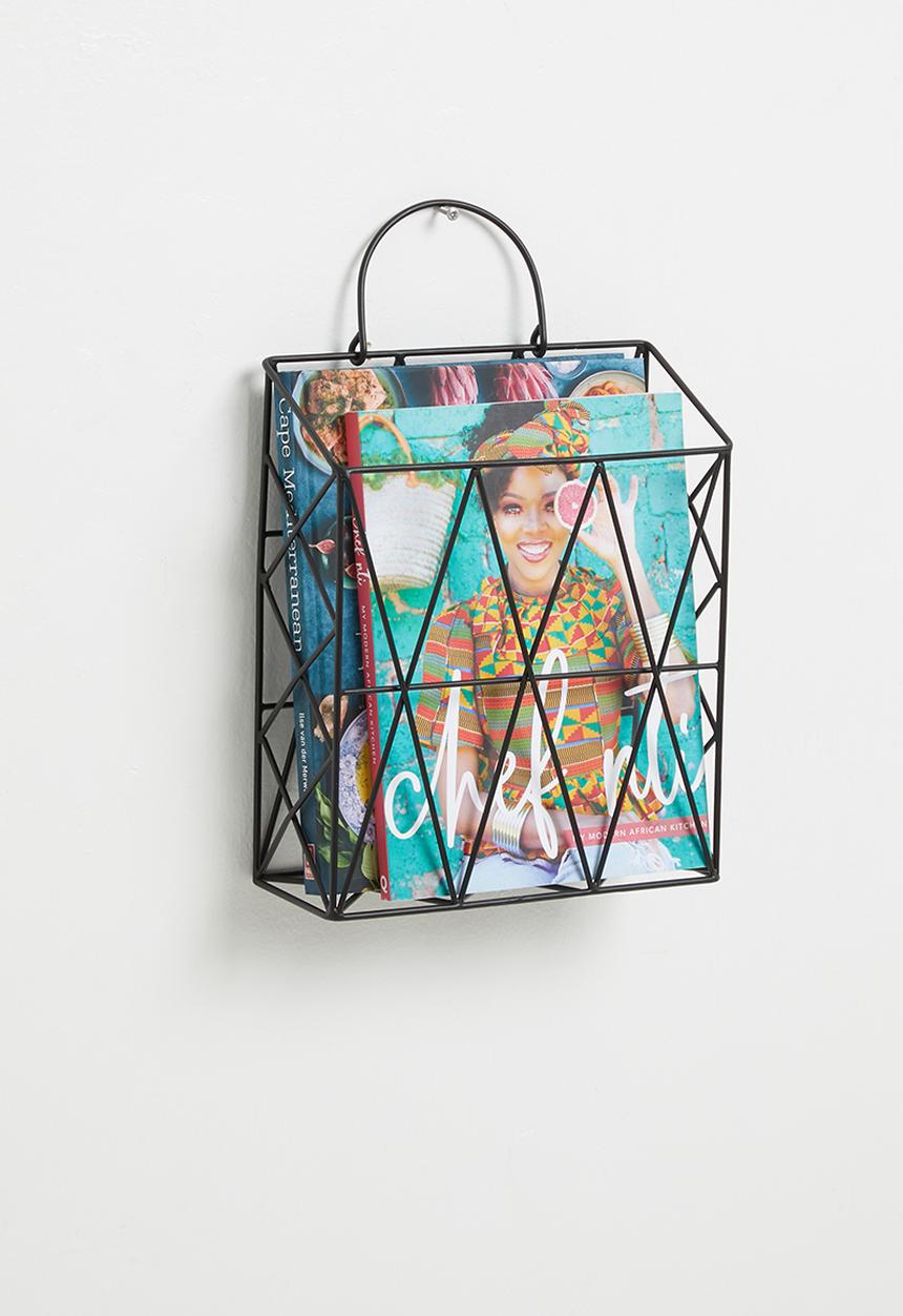Sixth Floor - Stationary holder wall rack - black