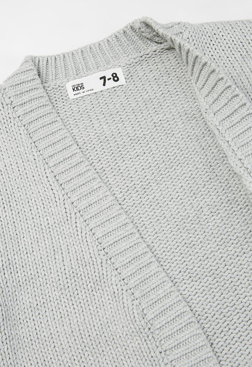 Cotton On - Winnie washed rib cardi - grey