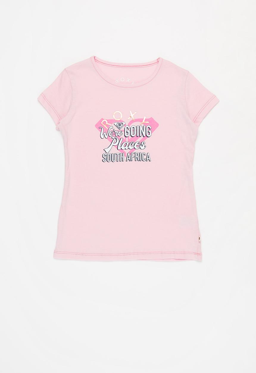 Roxy - Going places destination short sleeve tee - pink