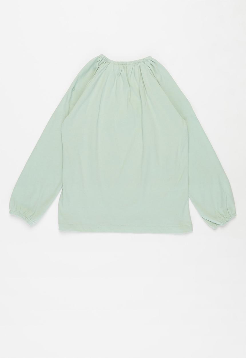 MANGO - Marga long sleeve tee - green
