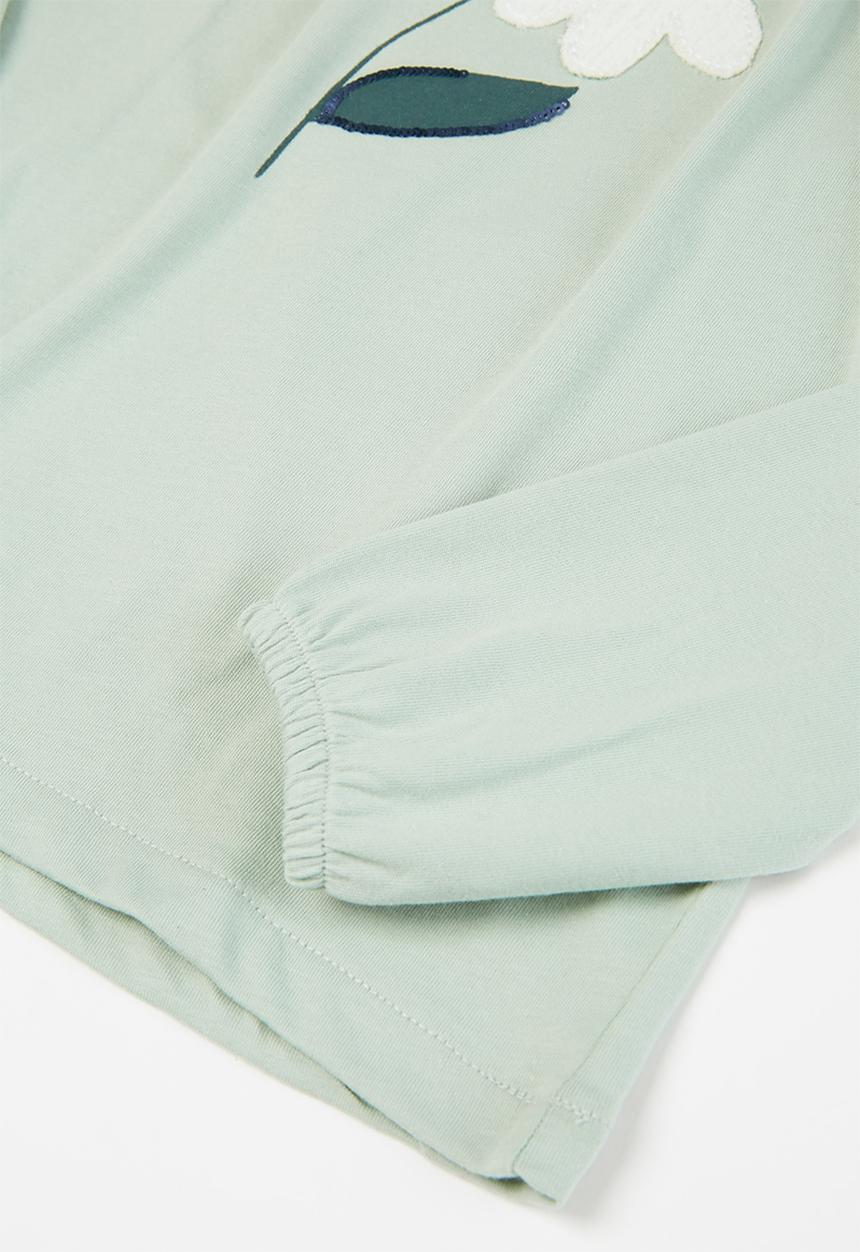 MANGO - Marga long sleeve tee - green