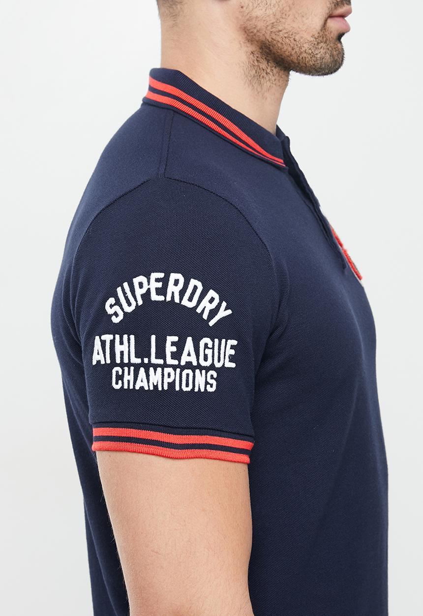Superdry. - Boston superstate polo - navy