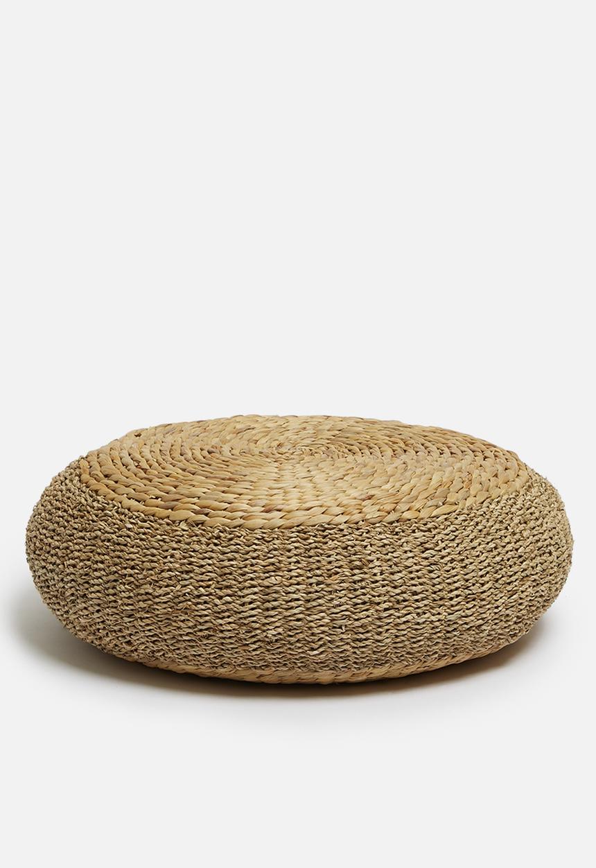 Sixth Floor - Kylo seagrass ottoman