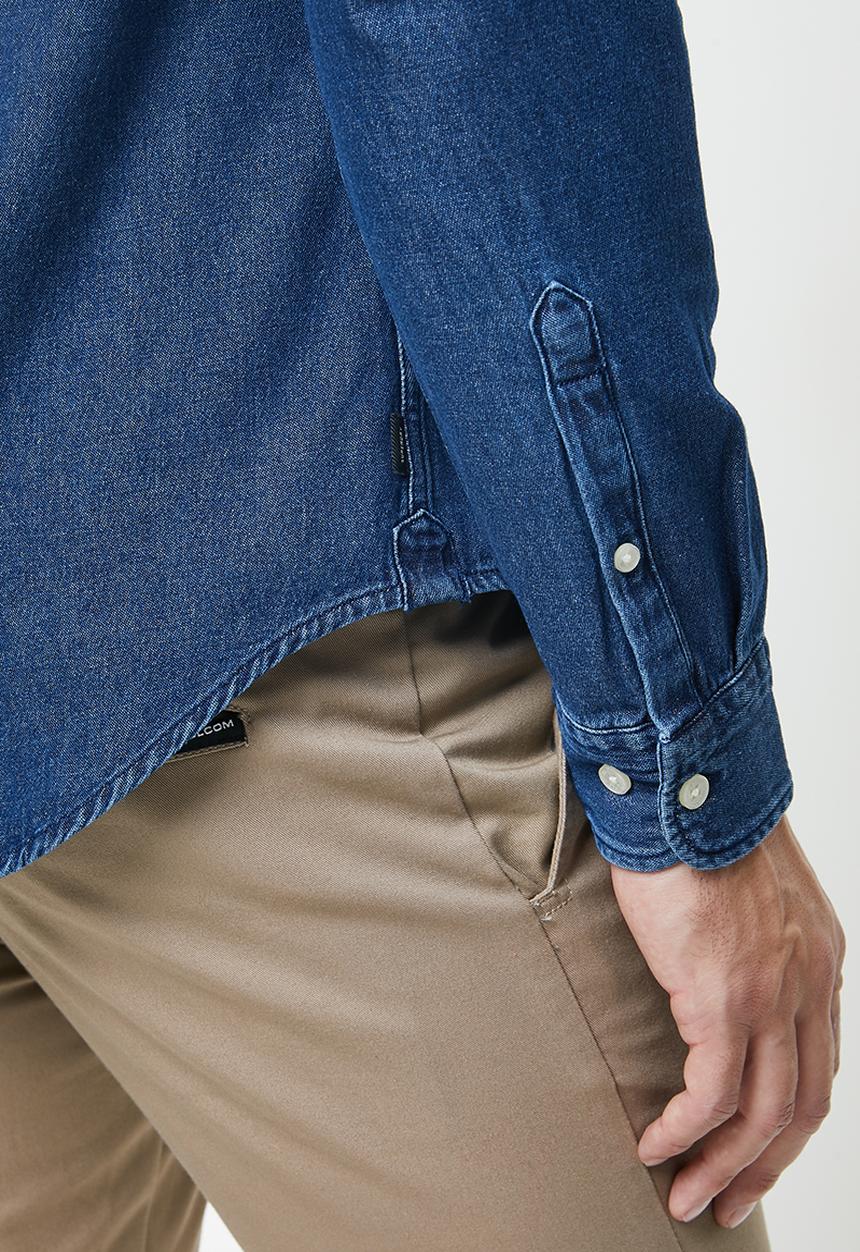Superdry. - Classic denim bd shirt - blue