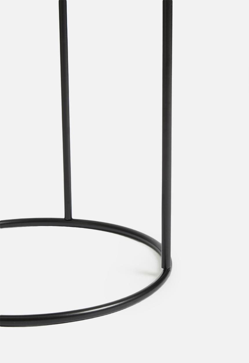 Sixth Floor - Metal set of two side tables - dark blue