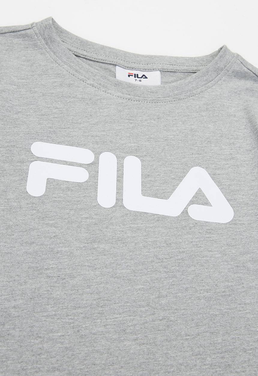 FILA - Mono deckle long sleeve tee - grey