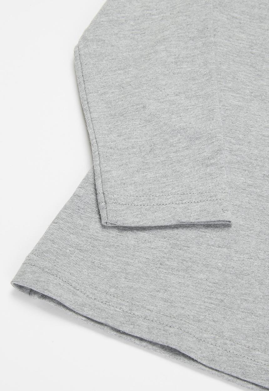 FILA - Mono deckle long sleeve tee - grey