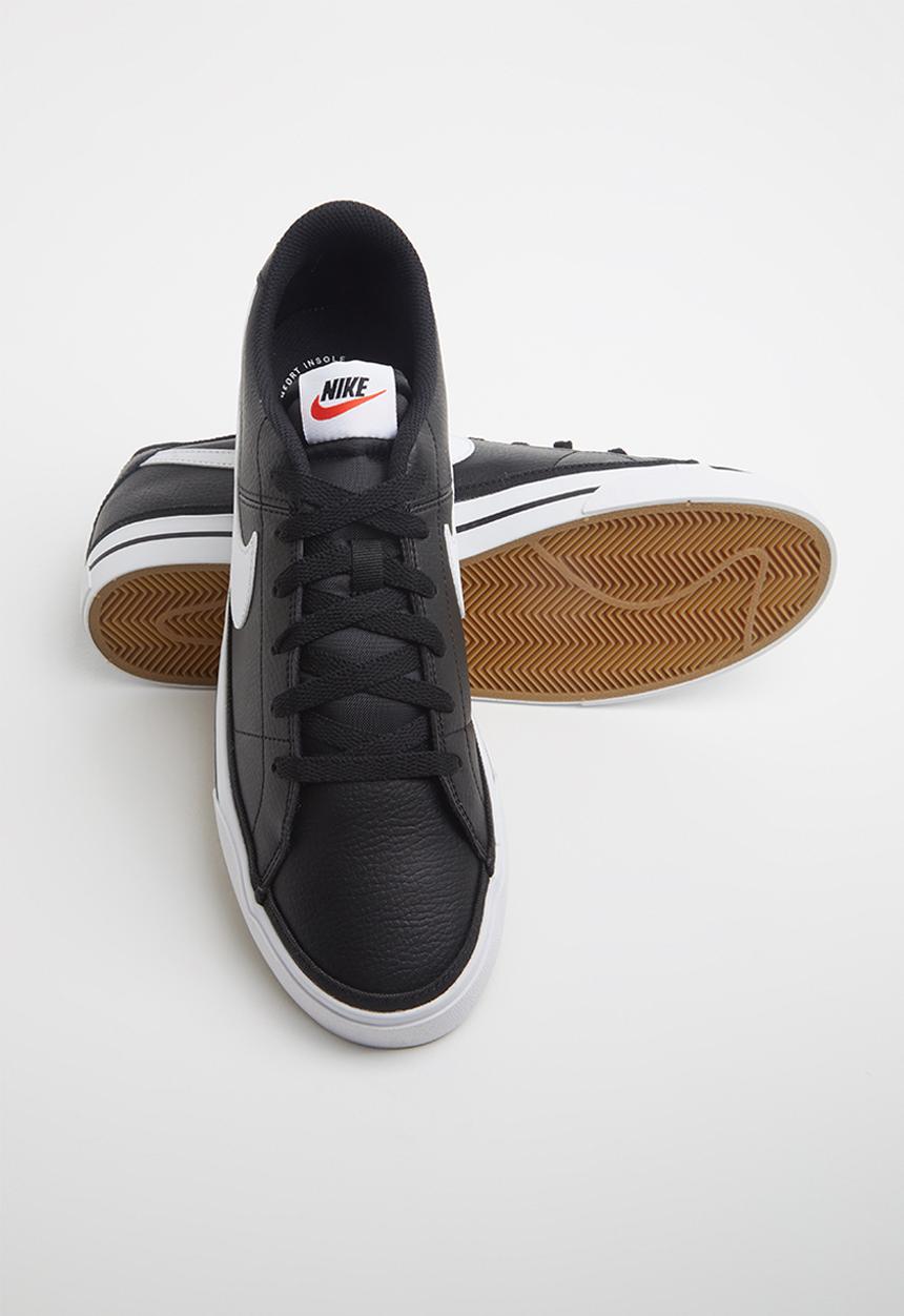 nike white and black court legacy