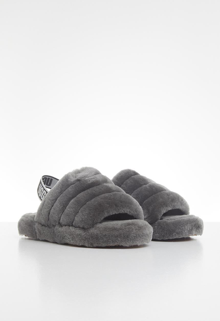 UGG® - Fluff yeah slide - charcoal