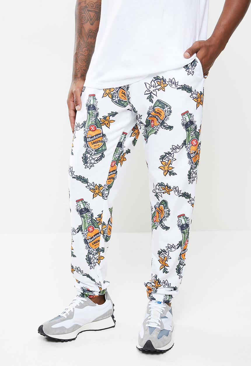 Holmes Bro's - Beers trackpant - white