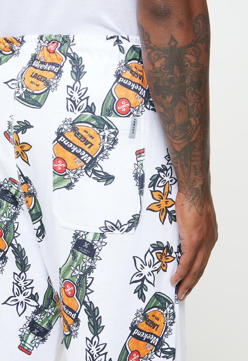 Holmes Bro's - Beers trackpant - white