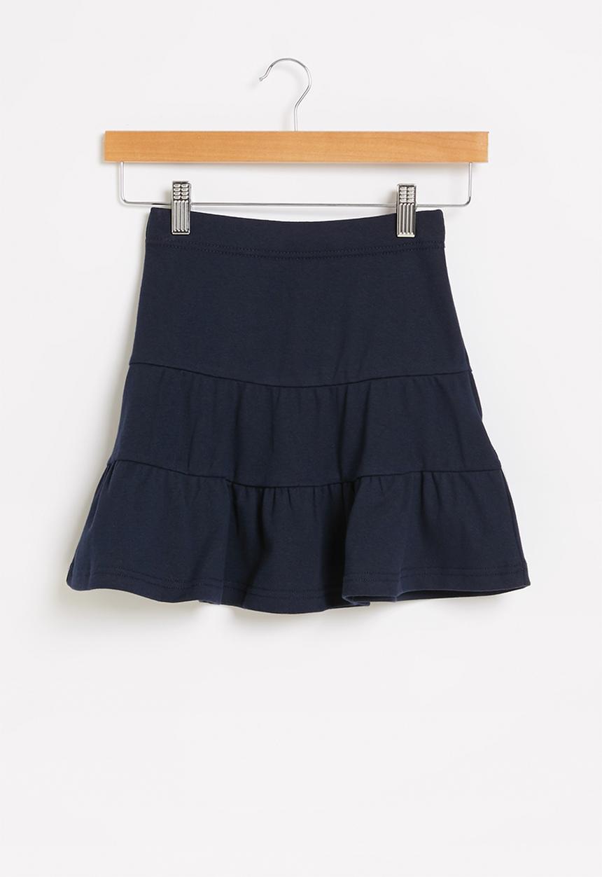 Rebel Republic - Girls tiered skirt - navy