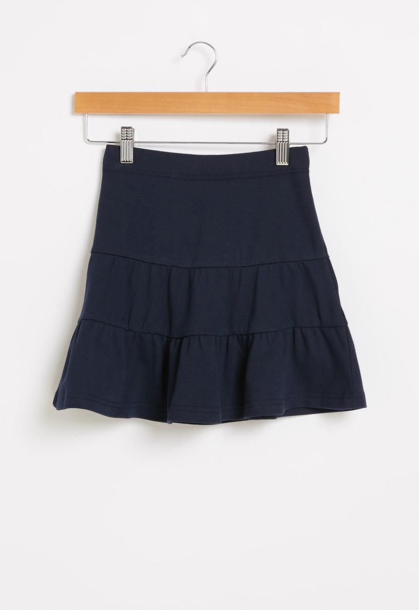 Rebel Republic - Girls tiered skirt - navy