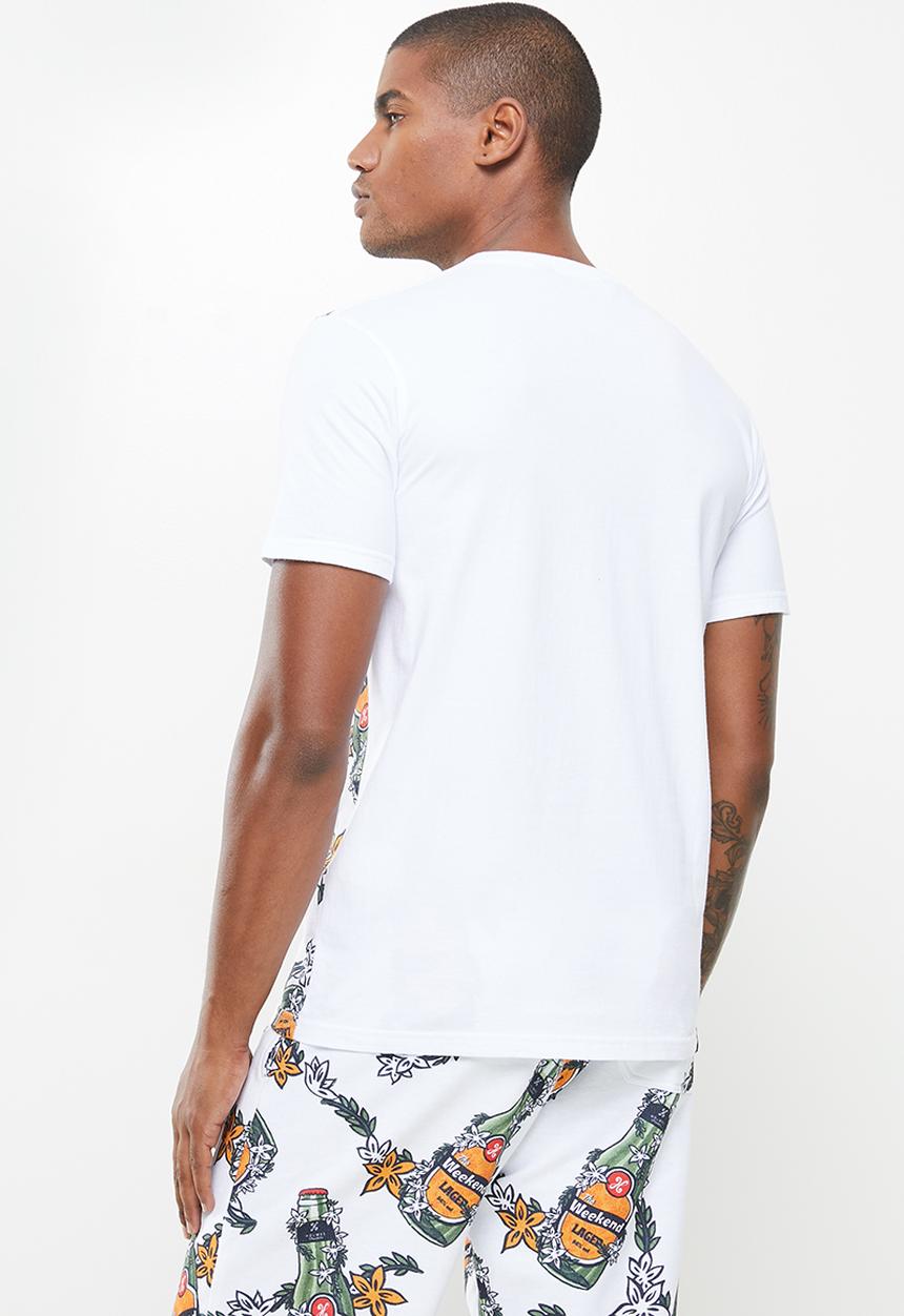 Holmes Bro's - All over beers tee - white
