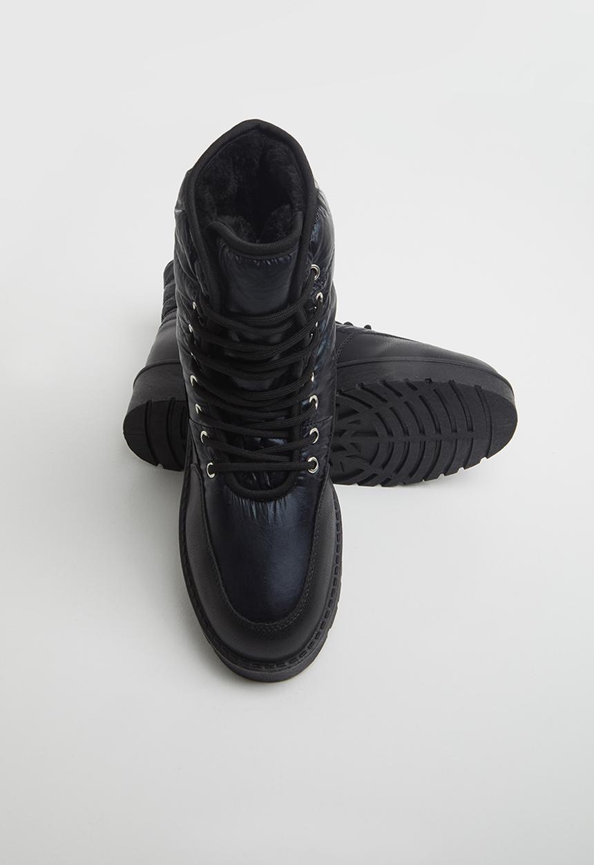 Plum - Moon snow boot - black