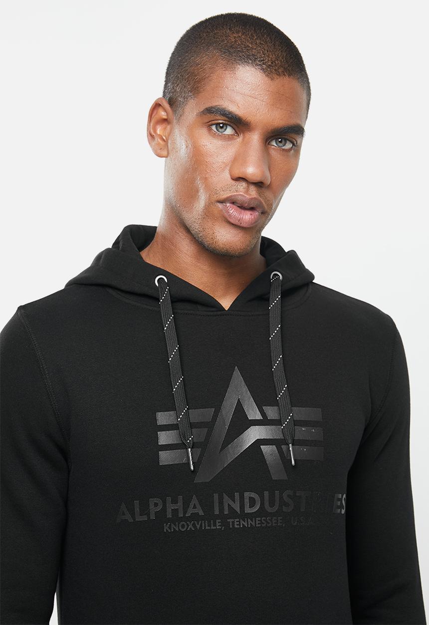 Alpha Industries - Alpha basic hoodie - black mono