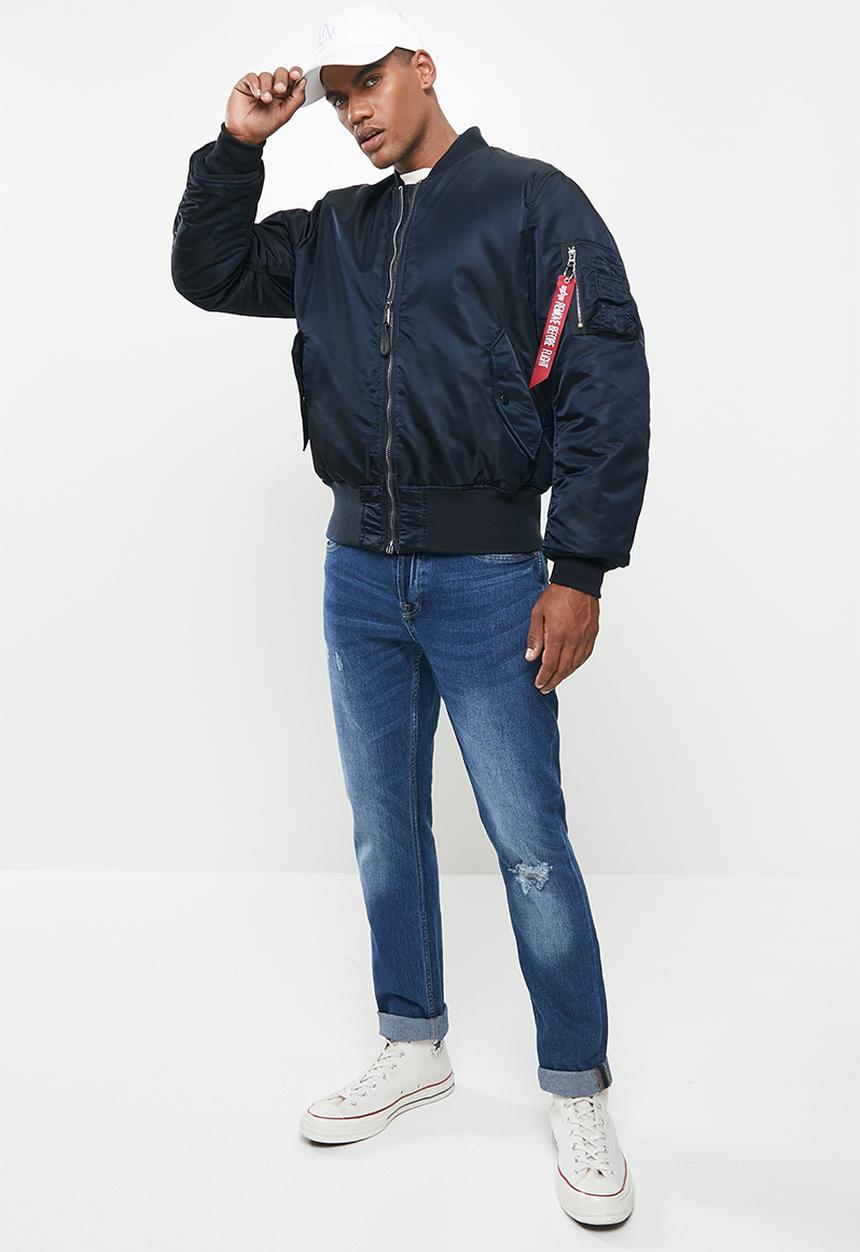 Alpha Industries - Ma 1 classic flight reversible jacket - rep blue