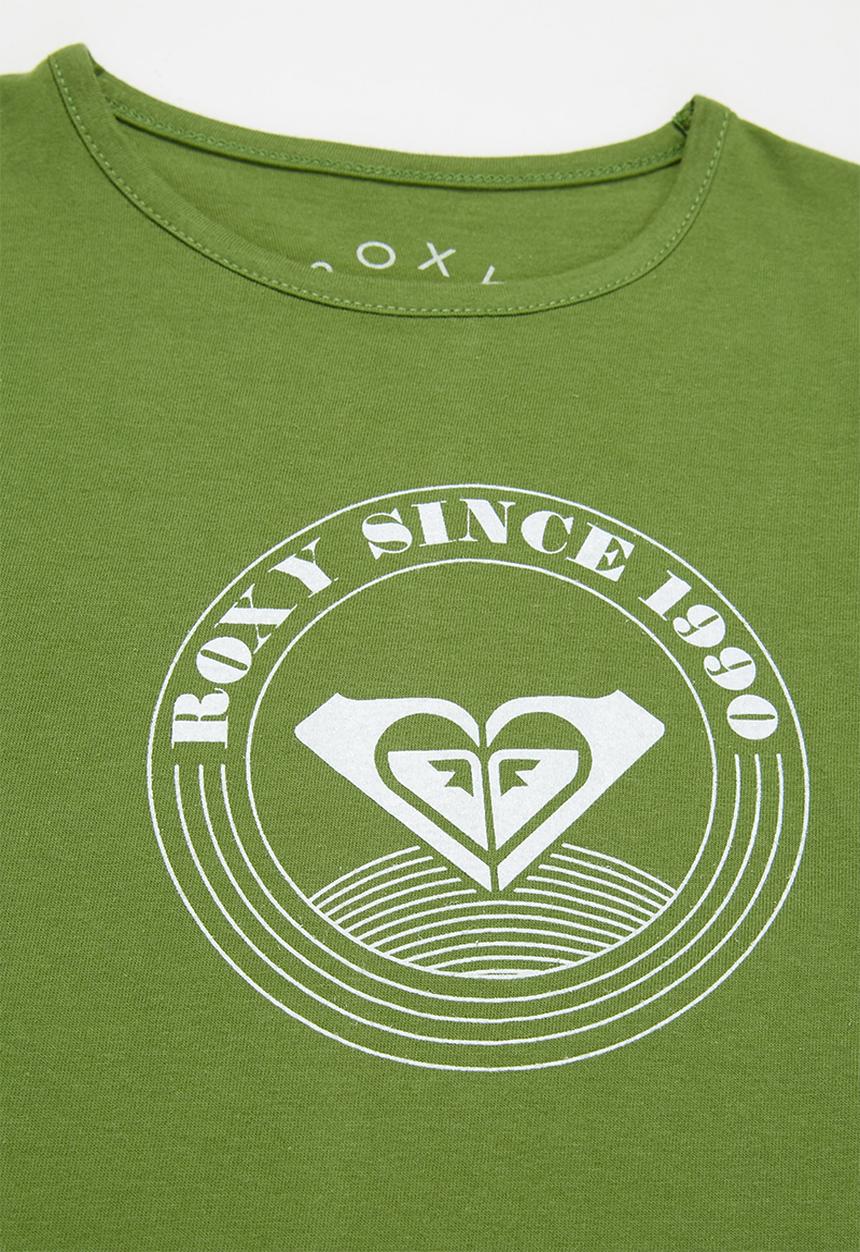 Roxy - Day and night logo tee - green