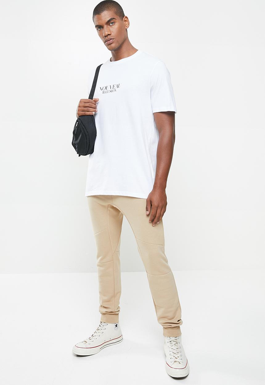 Factorie - Regular graphic T-shirt - white