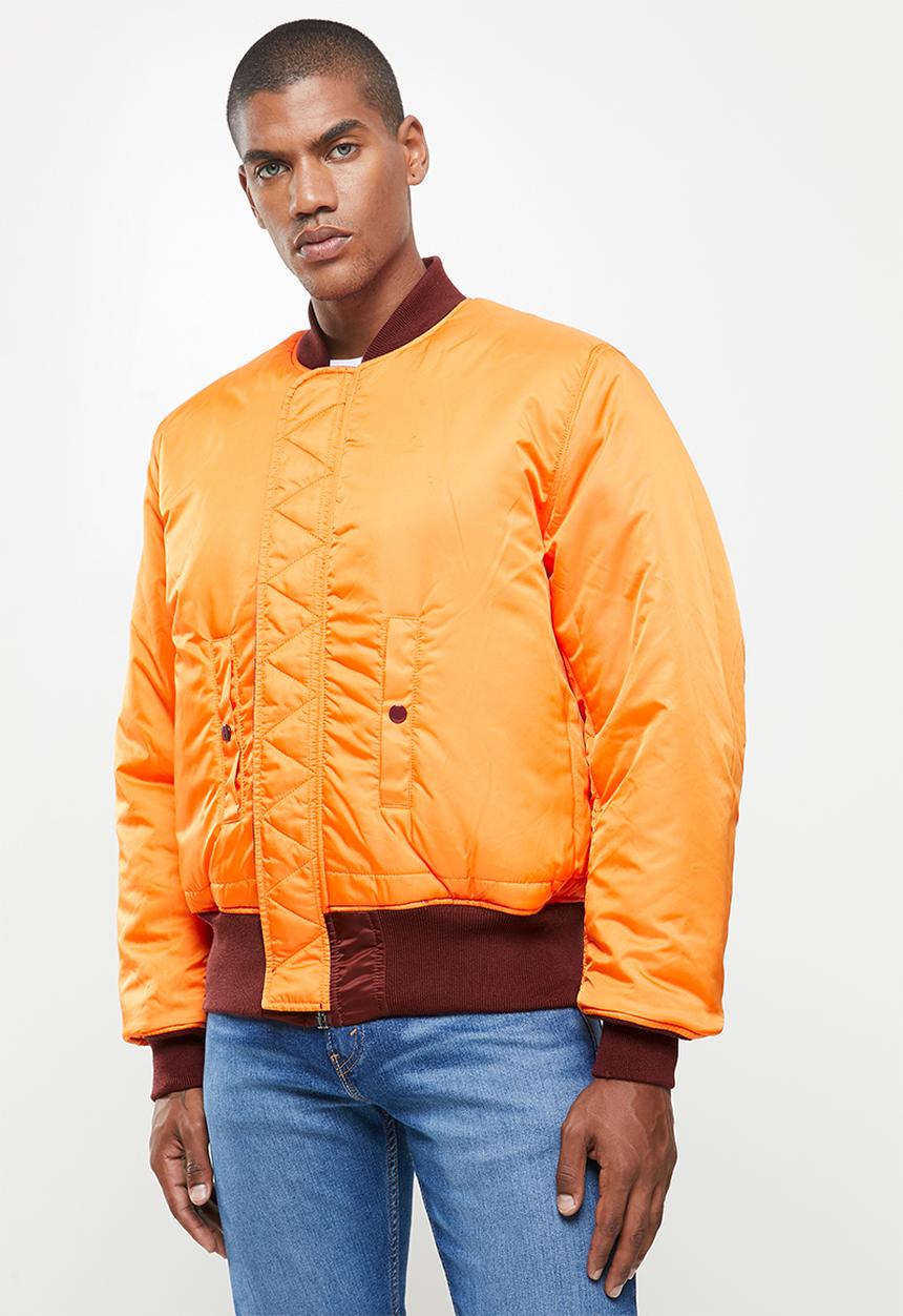 Alpha Industries - Ma 1 classic flight reversible jacket - burgundy & orange