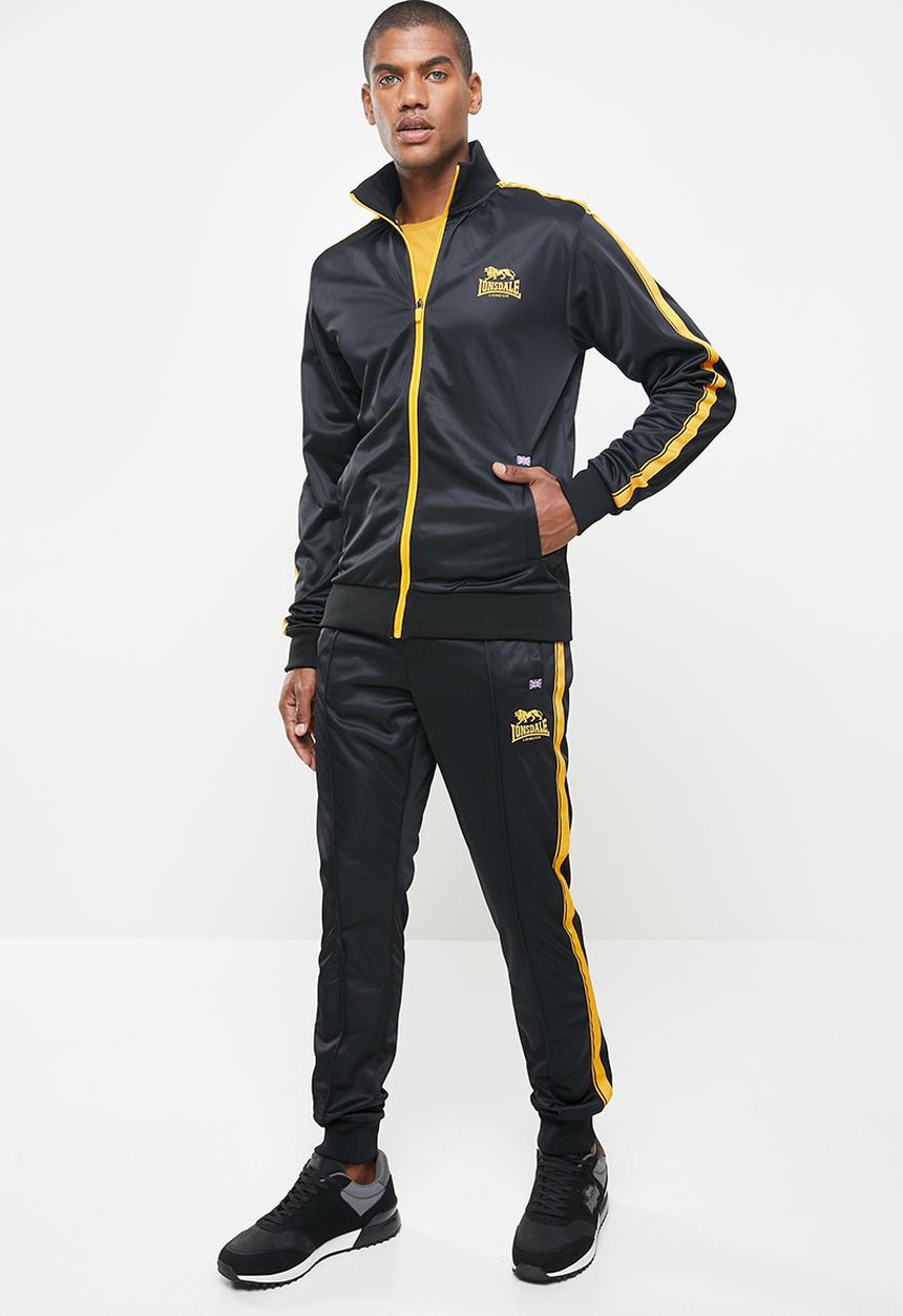 Lonsdale - Angels tracksuit - black & yellow