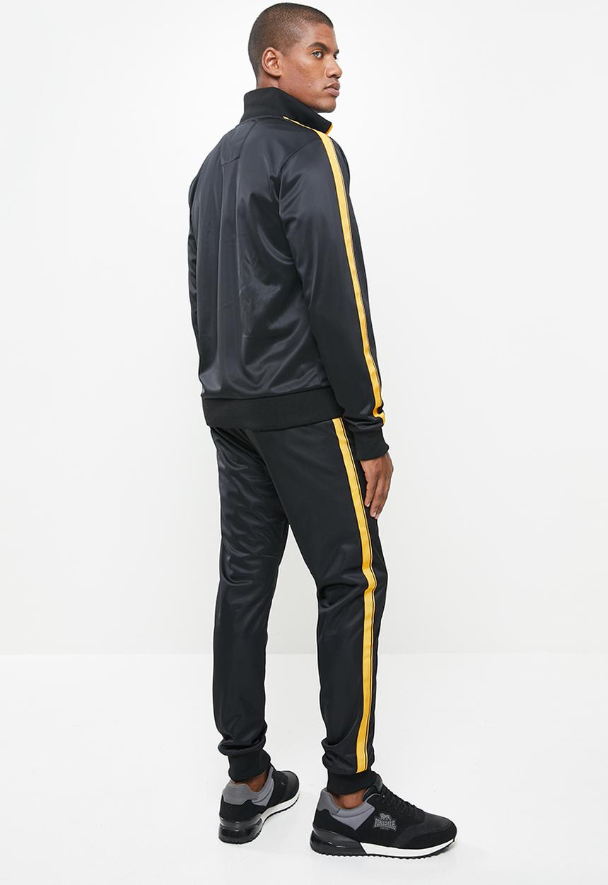 Lonsdale - Angels tracksuit - black & yellow
