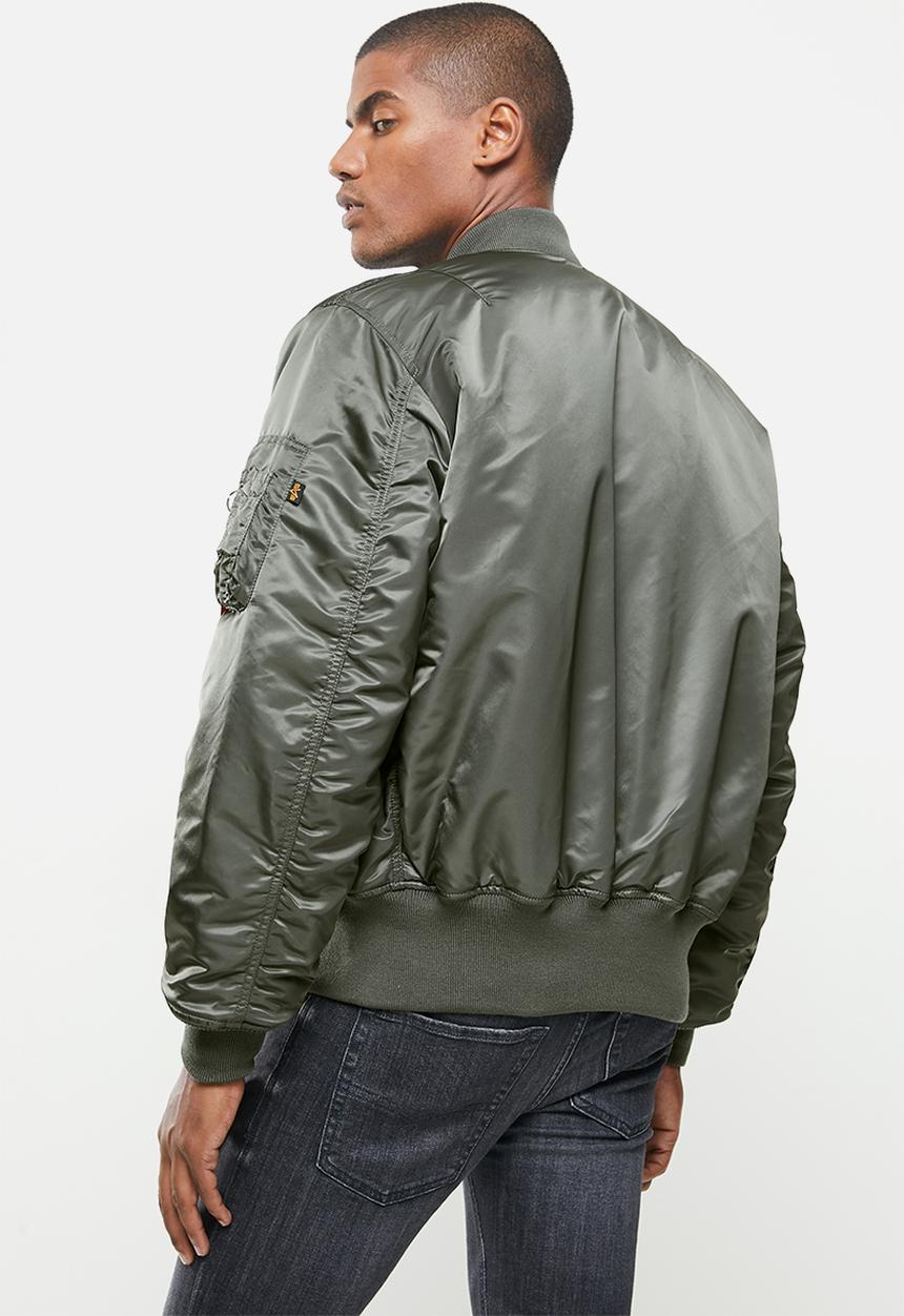 Alpha Industries - Ma 1 classic flight reversible jacket - rep grey green & orange