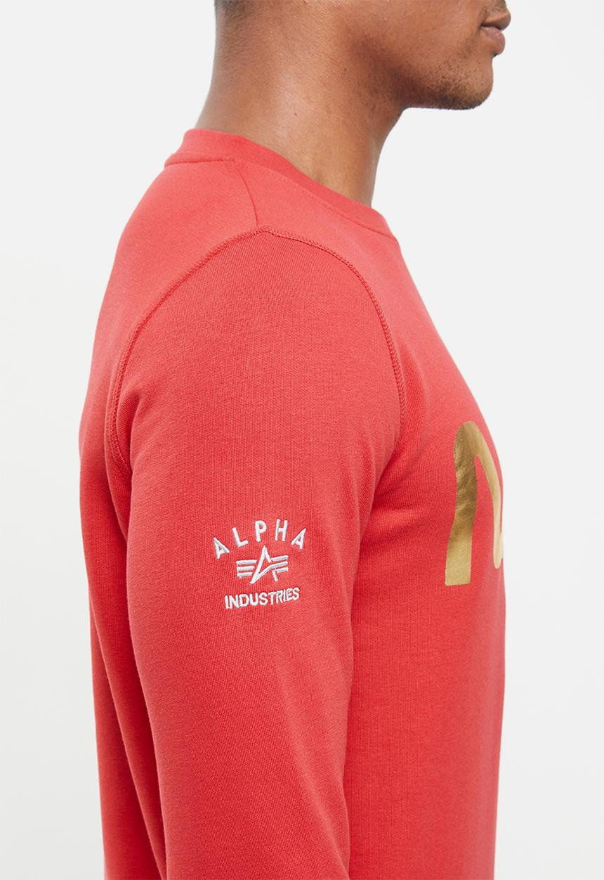 Alpha Industries - Nasa crew sweat - red