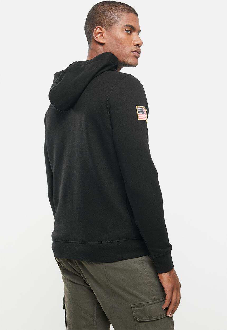 Alpha Industries - Nasa zip hoodie - black