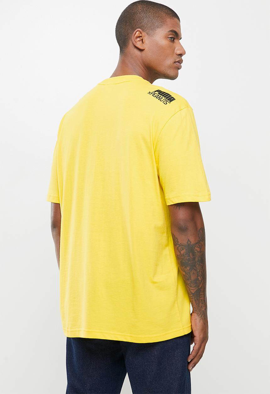 PUMA - Puma x peanuts tee - yellow 