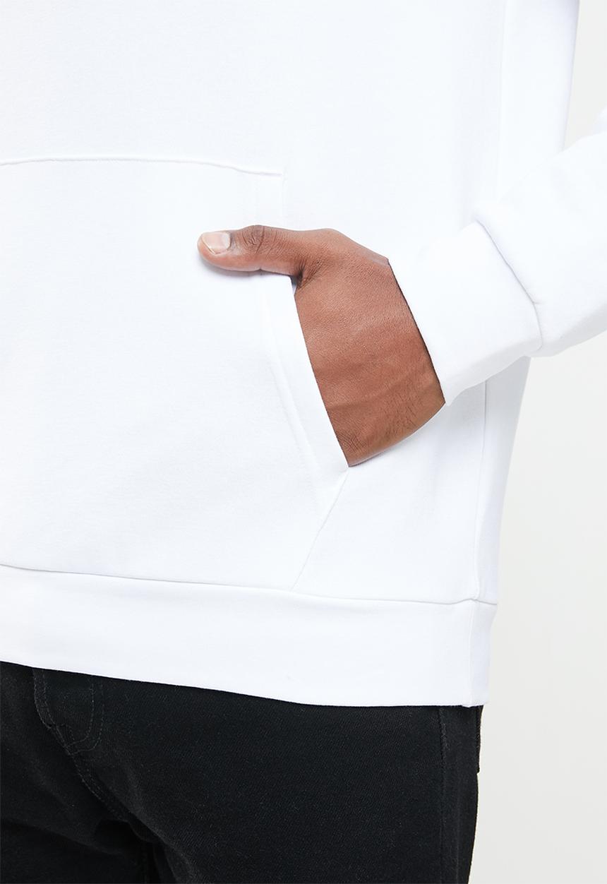 KAPPA - Logo cavil hoodie - white