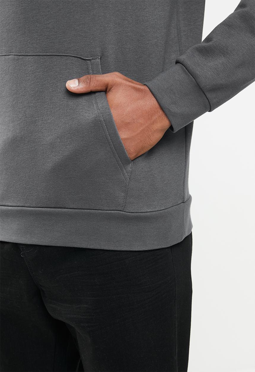 KAPPA - Logo cavil hoodie - dark grey