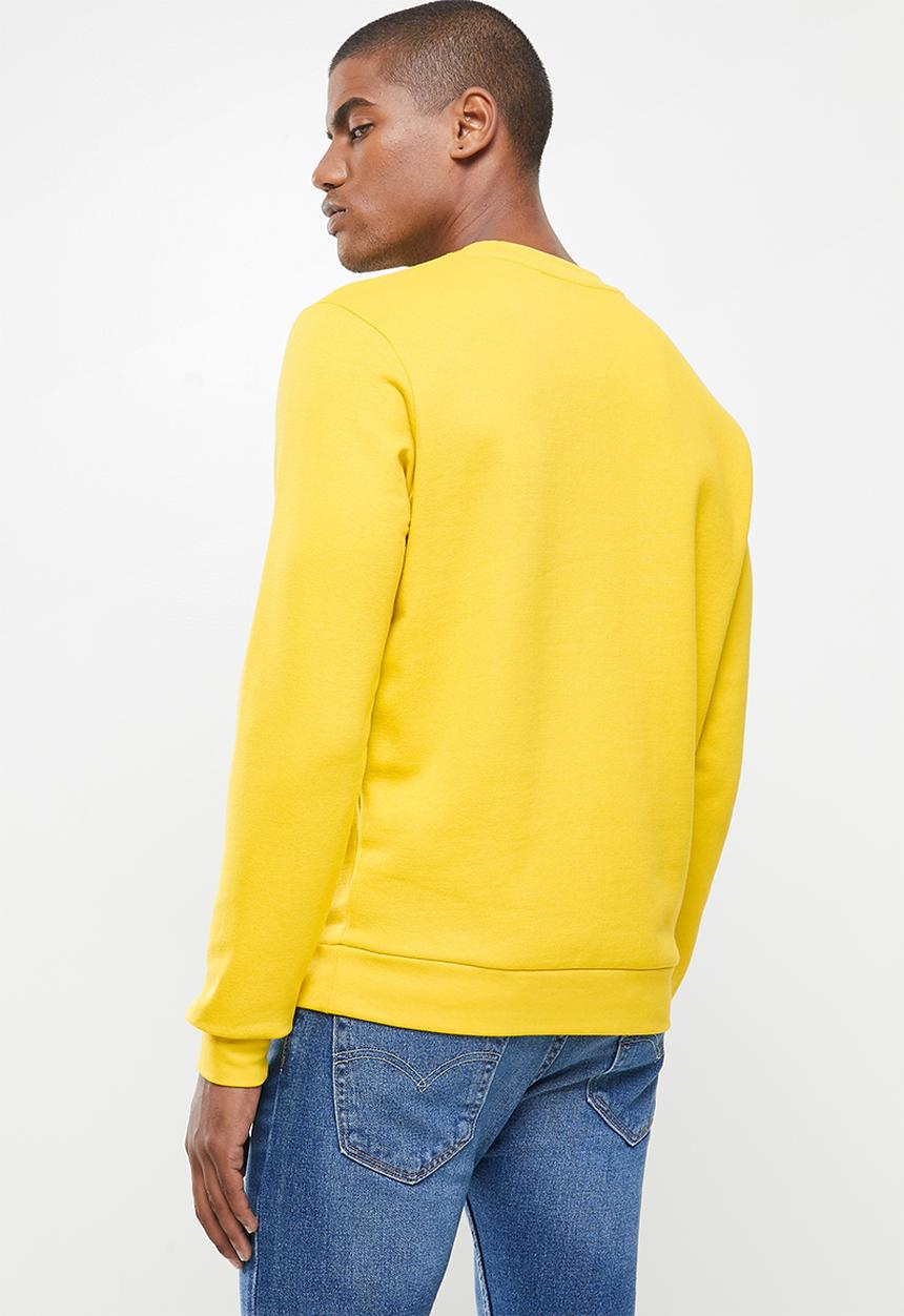 KAPPA - Logo crus sweat top - dark yellow