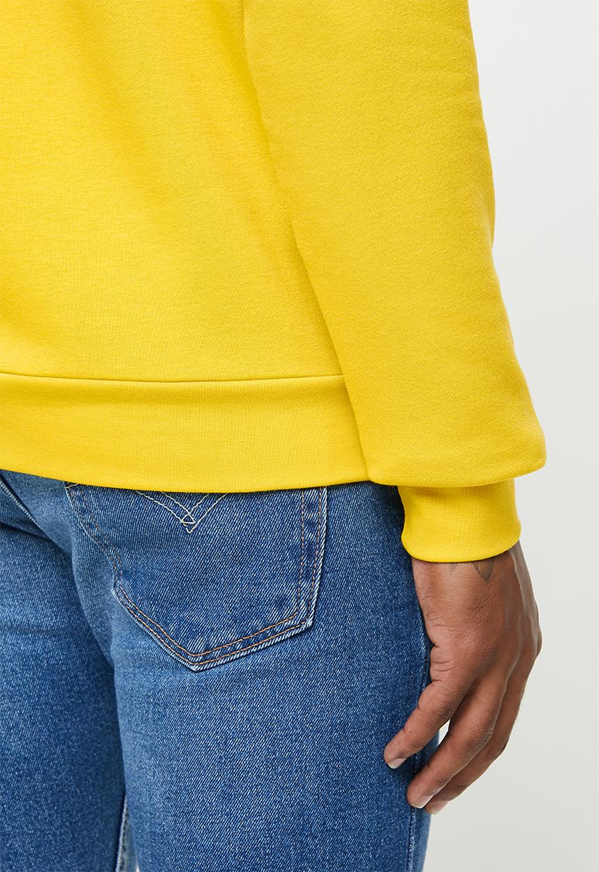 KAPPA - Logo crus sweat top - dark yellow