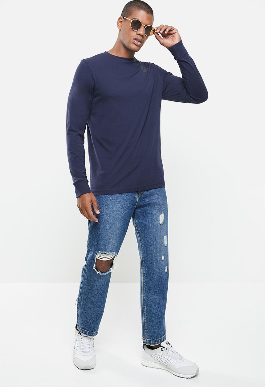 KAPPA - Logo civi sweat top - navy 