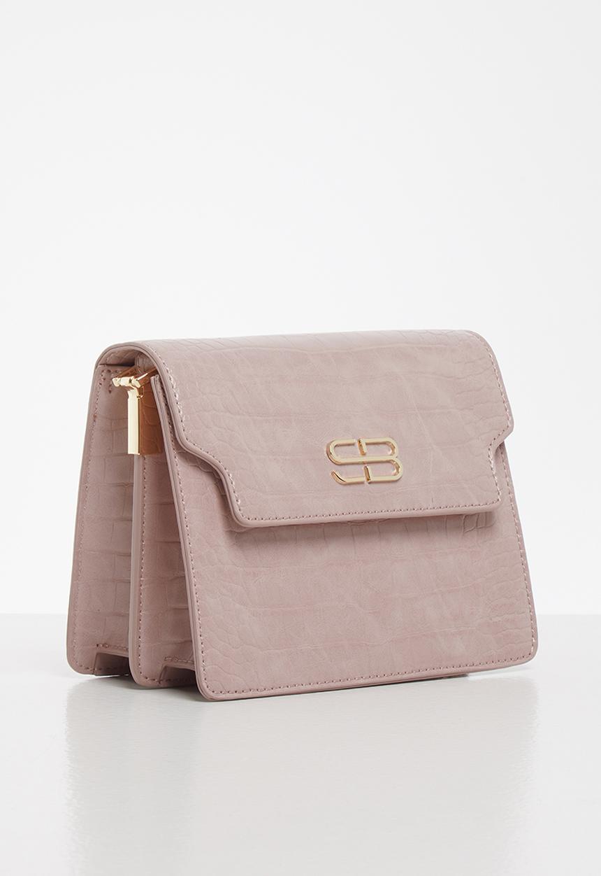 SISSY BOY - Into the wild croc crossbody - pink