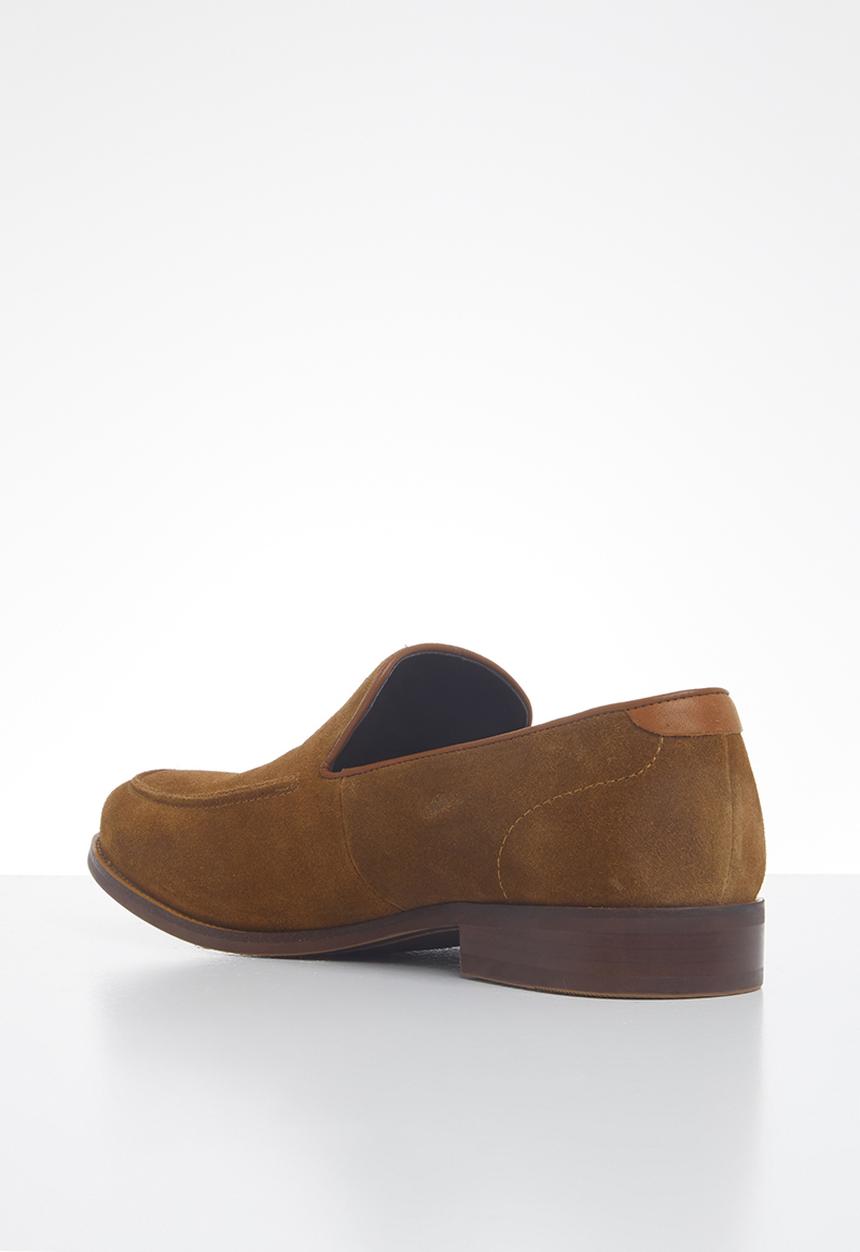 POLO - Fred suede minimalist loafer - brown
