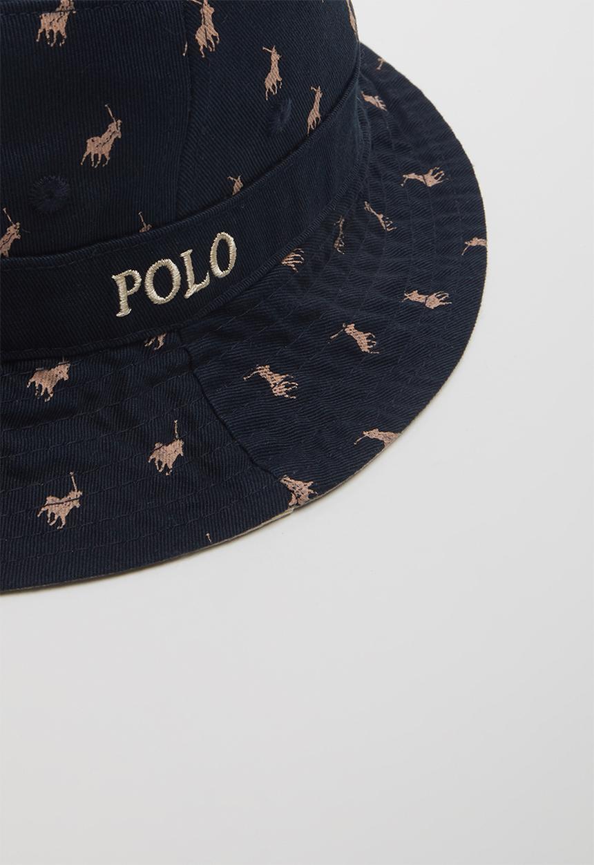 POLO - Brad monogram reversible bucket - stone