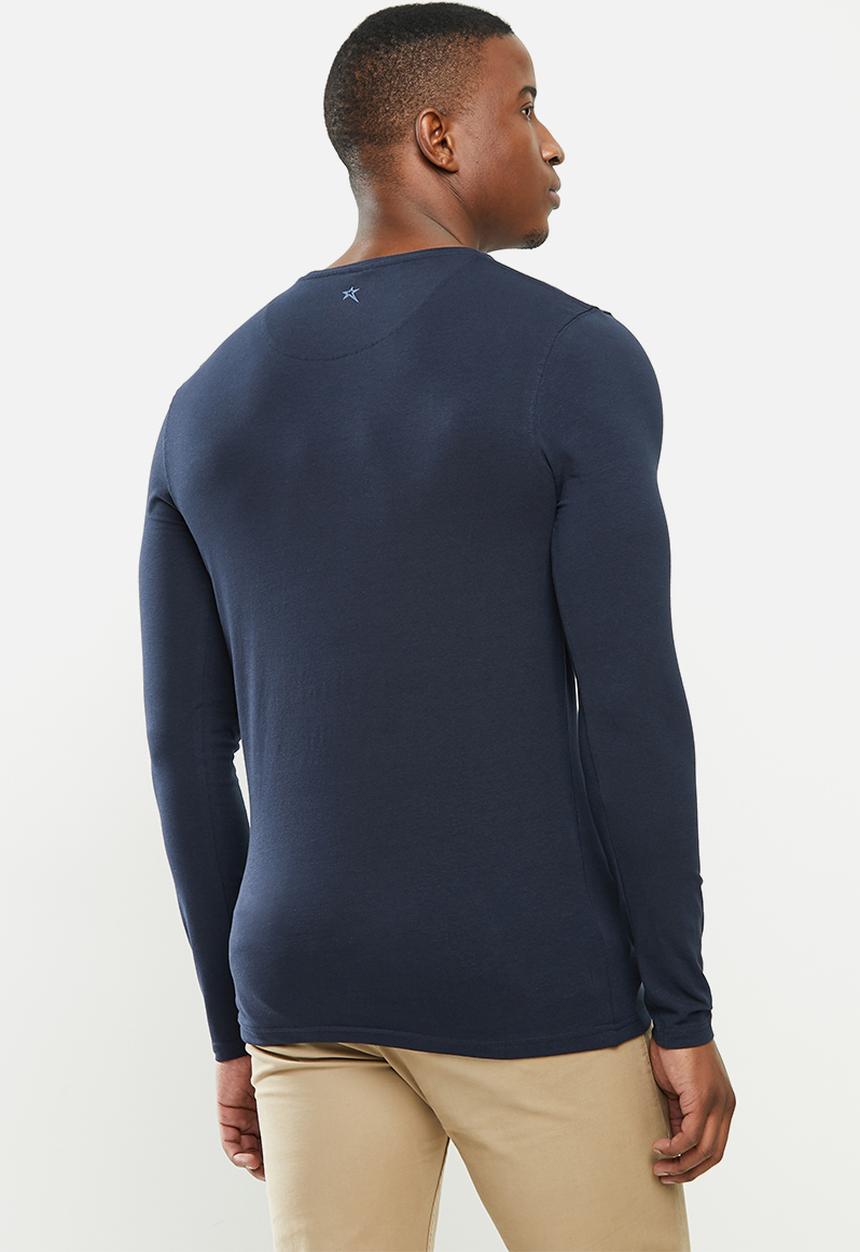 SOVIET - Provo long sleeve tee - navy