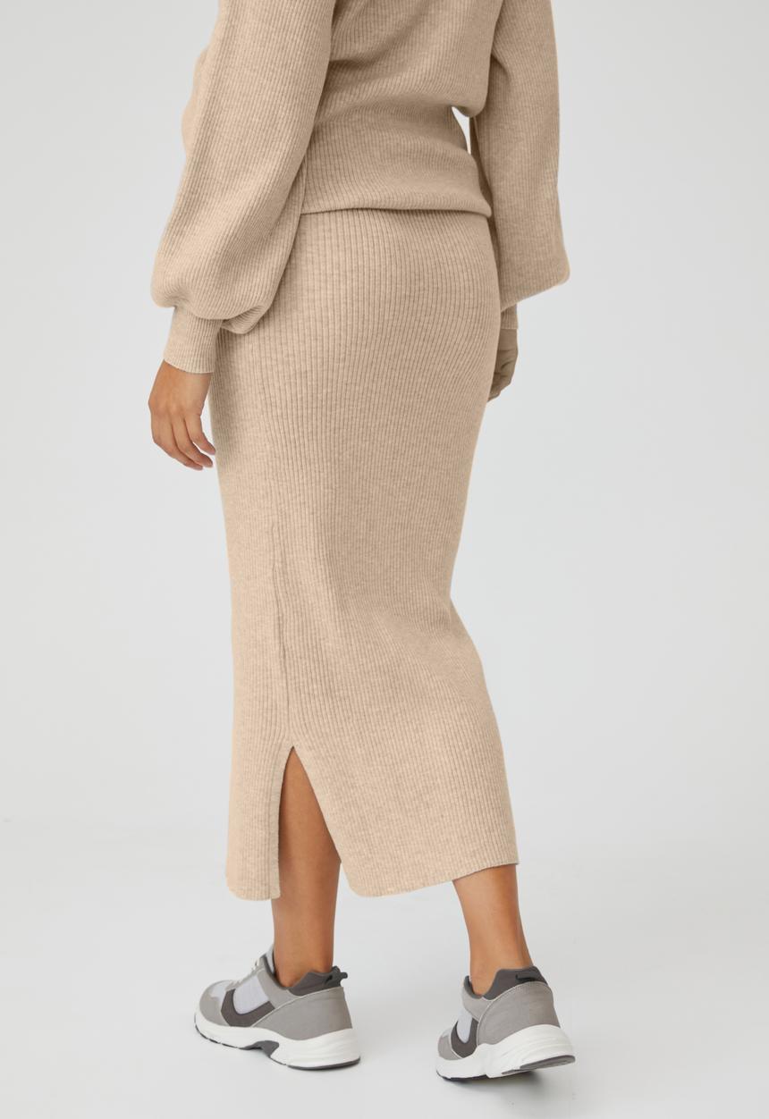 Cotton On - Maternity friendly ultimate midi skirt - taupe marle