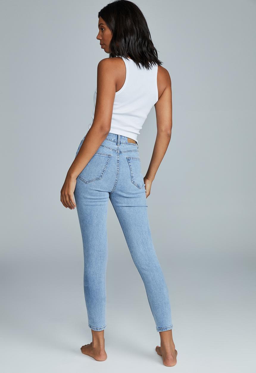 Cotton On - High rise cropped skinny jean - flynn blue