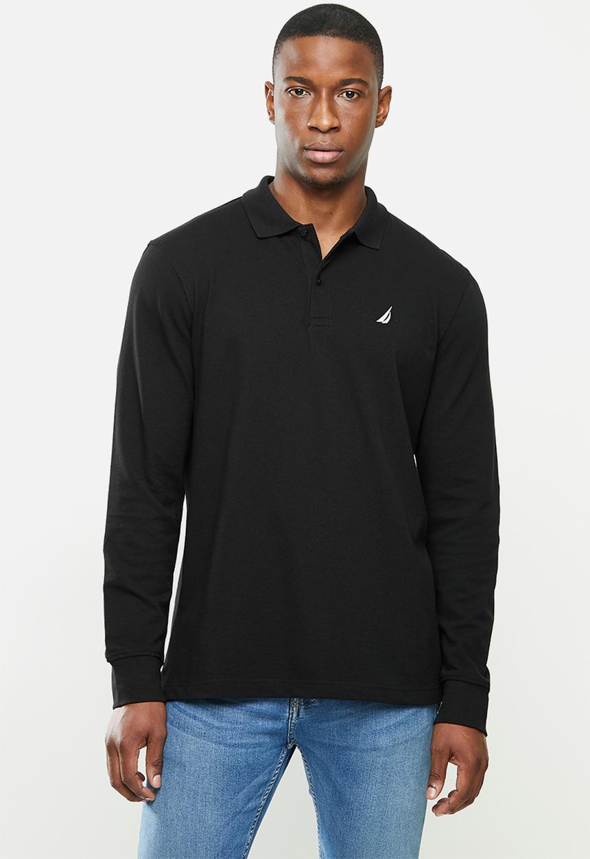 Nautica - Cotton pique polo - black