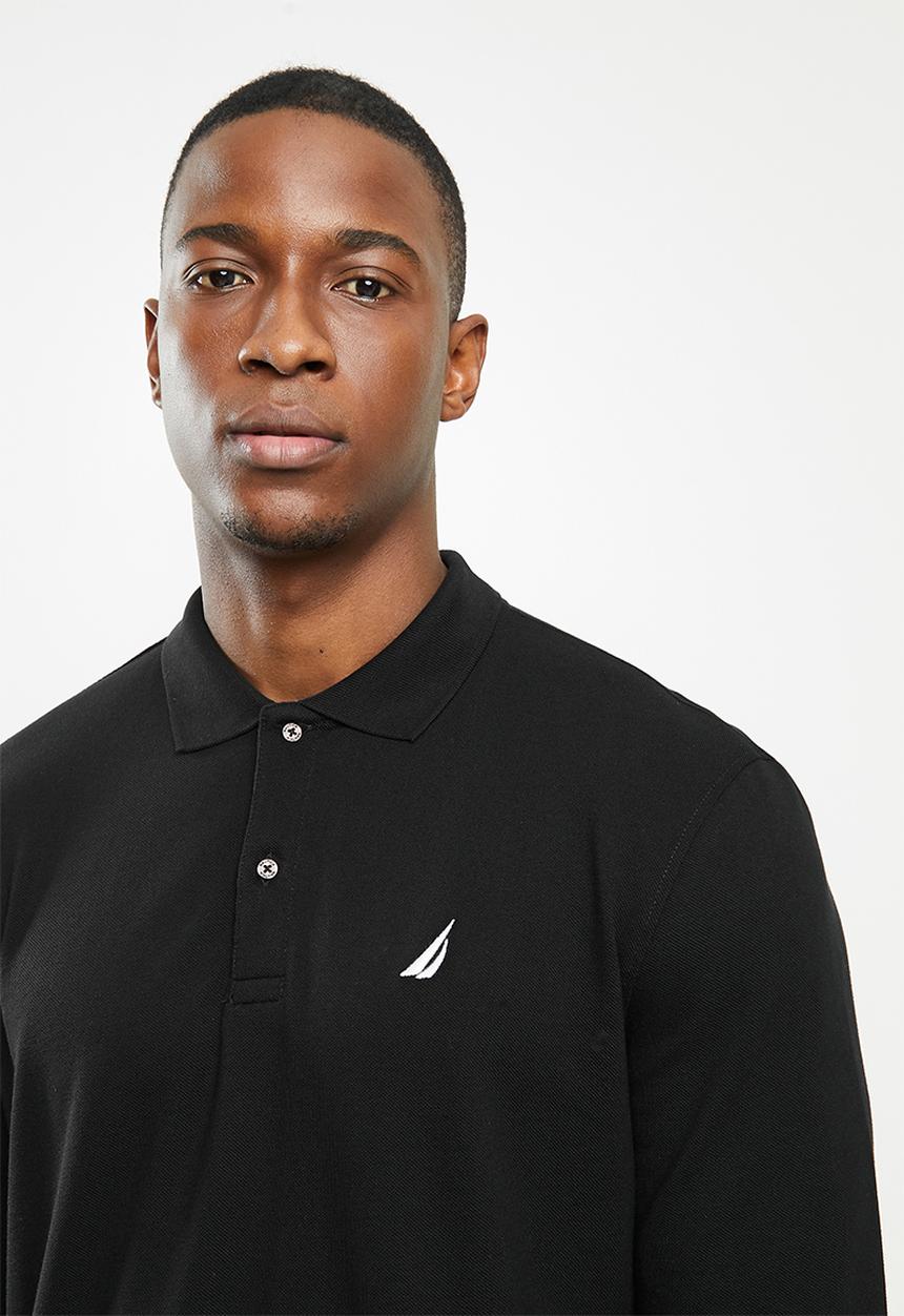 Nautica - Cotton pique polo - black