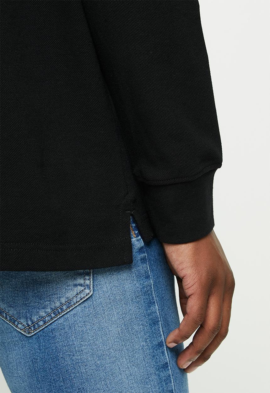 Nautica - Cotton pique polo - black